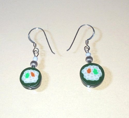 All New! Vegan Sushi Earrings<BR>#22116